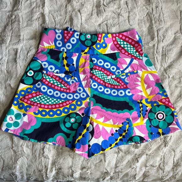 J Crew multicolored Kalidascope shorts size 4 - Picture 2 of 5